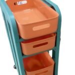 Serving Trolley Orange Colour