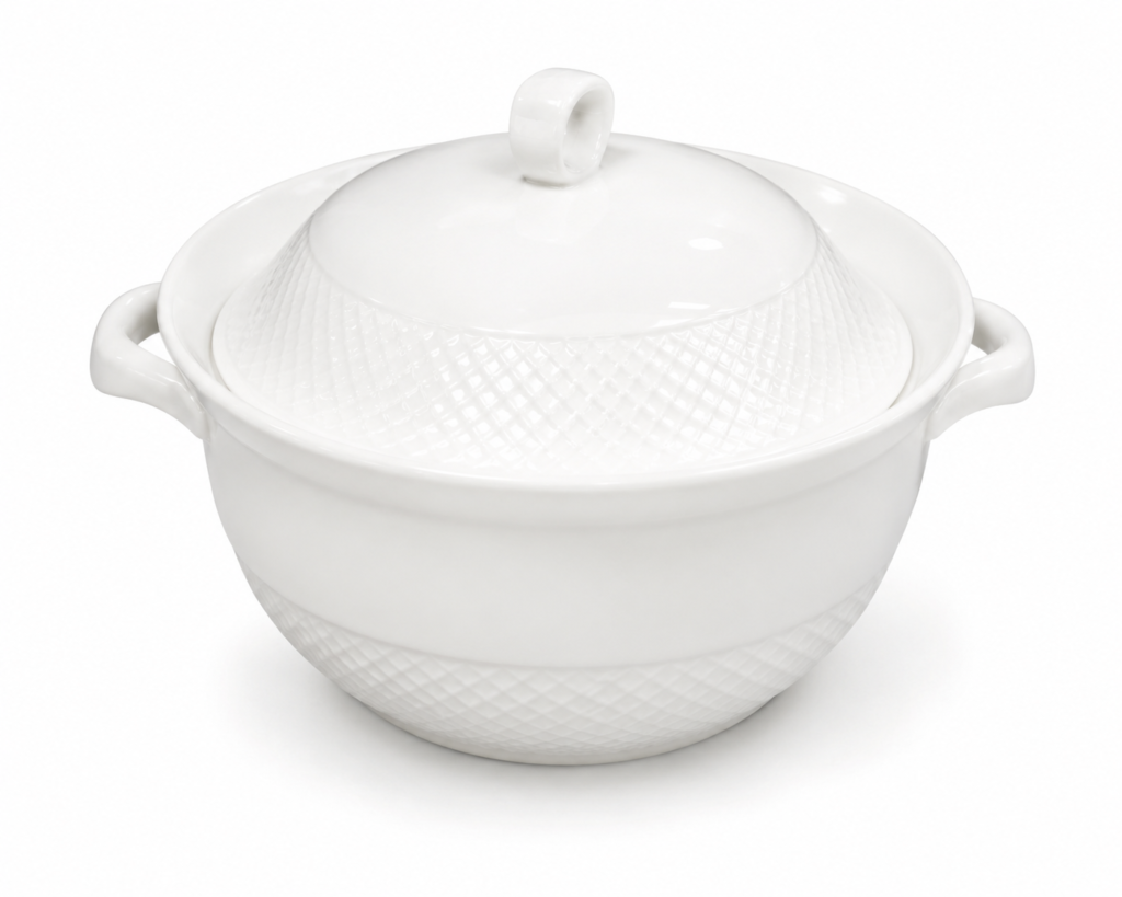 Luxury Diamond Pot casserole dish for elegant food service and kitchen dining table styling in Lagos, Nigeria