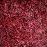 Wool Look Rug 90 X 150Cm Red/Black