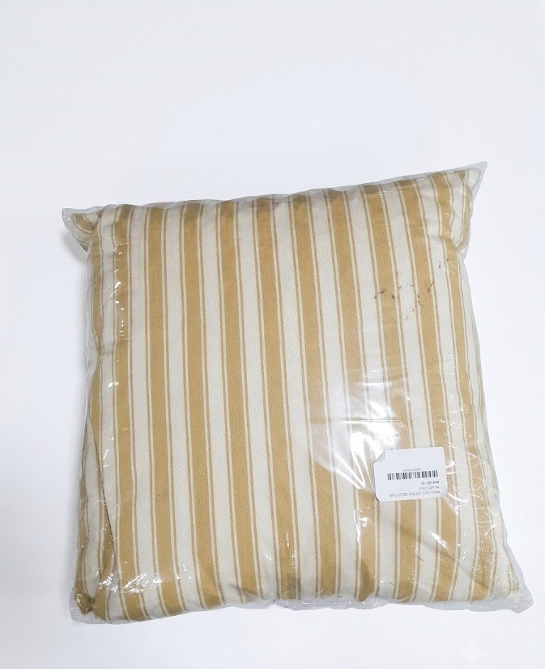 45x45cm sulphur yellow striped throw pillow f 45x45cm sulphur yellow striped throw pillow for sofa, bed, and modern home décor styling in Lagos, Nigeria