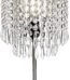 medium crystal table lamp with fabric shade for bedroom in Lagos Nigeria