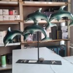 Metallica Dolphins Table Decor