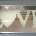 Love Mirror Led Plaque Wall Décor