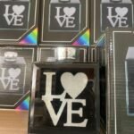 Black Love Led Tealight Candle