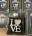 Mirror glass LED tealight with "Love" heart design for romantic home decor and gifting in Lagos, Nigeria