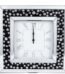 Royal Crest mirrored wall clock with decorative glass frame for luxury home and office interior décor in Lagos, Nigeria