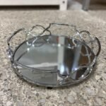 Silver Serving Tray Round 21 Cm