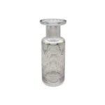 Silver & White Vase 42 Cm