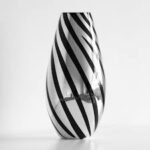 Vincenza Silver & Black Vase