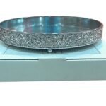 Metal Multi Crystal Décor Tray 20 Cm