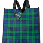 Black Watch Argyll tartan pattern shopping bag with durable handles for groceries in Lagos, Nigeria