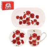 Poppy Mug Coaster Tray