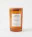 Large 15cm amber and patchouli scented glass jar candle with a cork lid for home decor in Lagos, Nigeria