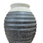 Vase Ebony H320X260Mm Terra Blk/White