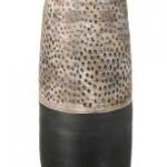 Kelmscott Vase Blk/Nat H500X190Mm Cerm