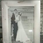 Photoframe Aluminium-Lines & Crystals 5"X7"