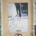 Amore Thin Silver Plated Border Box Photo Frame With Reings 5X7