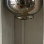 Grey Glass Tealite Candle Holder 21Cm