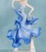 Ballroom dancer resin lady figurine in blue dress for stylish home décor in Lagos, Nigeria