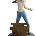 Harvey Makin Blue Tooth Speaker Lady Playing Guitar 27.5Cm Figurine