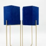 Dark glam navy plant pot on metal stand 33.5cm decorative flower planter in Lagos, Nigeria