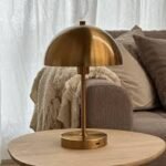 Hestia Gold Dome Table Lamp 40 Cm