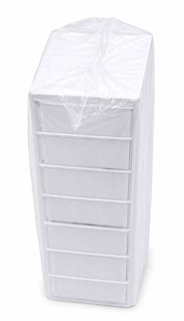 White rectangular 4-drawer plastic storage unit for home and office organization in Lagos, Nigeria.