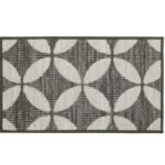 Fiora M/Washable Mat - Pewter 44X75Cm