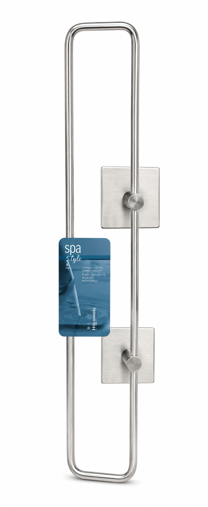Sleek metal spa towel rail Sleek metal spa towel rail for bathroom organization and luxury towel storage in Lagos, Nigeria