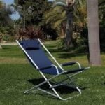 Folding Garden Chair Navy Blue 60X72X86Cm
