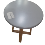 Viborg Rnd Bamboo Stool Grey 30 X45