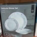 12 Piece Dinner Plate Set Porcelain