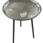 Complements Round Side Tables Hammer Effect