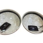 Sura Marble Bowl Cream/Blk Stripe 25 Dia