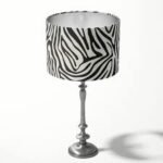 Table Lamp With Zebra Print Shade