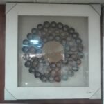 Distressed Wht Framed Natural Wall Art