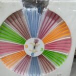 58Cm Dia Multi Coloured Acrylic Wall Clock