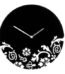 Sleek black acrylic Issak wall clock with a modern minimalist design for home or office in Lagos, Nigeria.