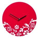 Issak Red Acrylic Wall Clock