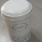 Coffee Canister Blue Rose 11.2 Dia X 14