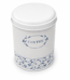Blue Rose floral pattern ceramic coffee canister for airtight kitchen storage and countertop décor in Lagos, Nigeria