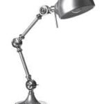 57.5Cm Library Adjustable Desk Lamp Silver