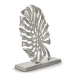 Prato Leaf Sculpture Silver 37X32X10Cm Figurine