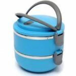 Round Lunch Box Set Blue