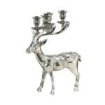 Silver Stag Candle Holder 18X45X56Cm