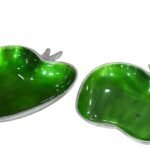 Red Apple Dish Set Of 2 Aluminium