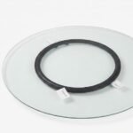 70cm glass lazy susan turntable round rotating tray for dining table use in Lagos, Nigeria