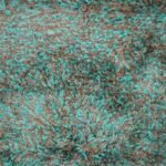 Wool Look Rug 90 X 150Cm Brown/Teal