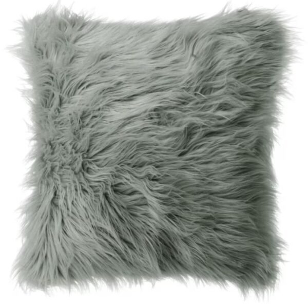 Soft 45x45cm long pile shaggy filled cushion for luxury sofa and bedroom decor in Lagos, Nigeria