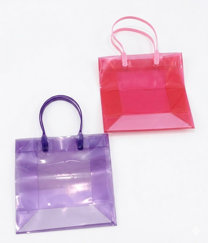 Small clear plastic gift bag Small clear plastic gift bag for packaging gifts, party favors, jewelry, and small retail items